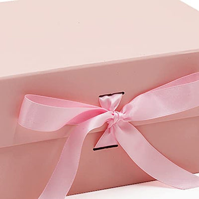 Pale Pink Gift Box With Ribbon