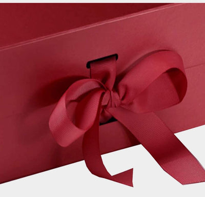 Premium Gift Box with Changeable Ribbon-A5-Red