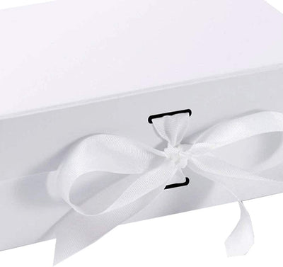 White Gift Box With Ribbon