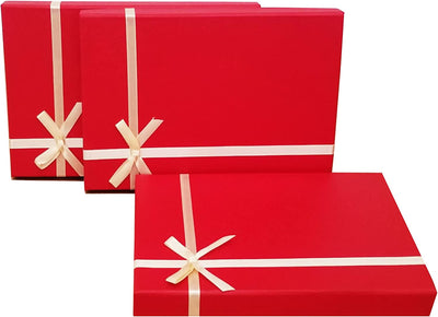 Red Letter Gift Boxes - 3Pcs