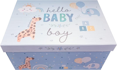 Baby Blue Keepsake Box With Lid