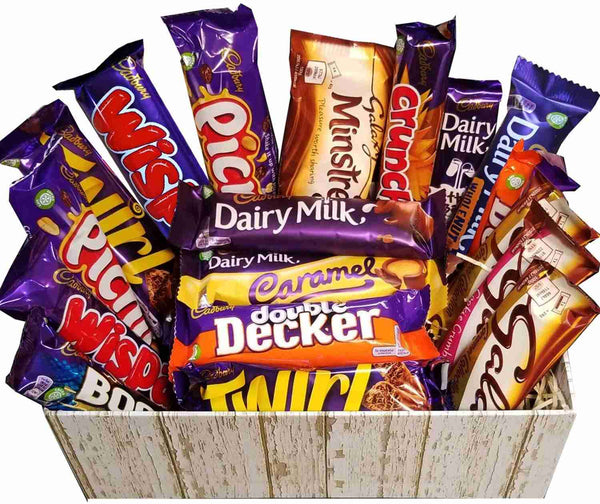 Cadbury And Galaxy Chocolate Selection Hamper Box- Standard Bars Are A ...