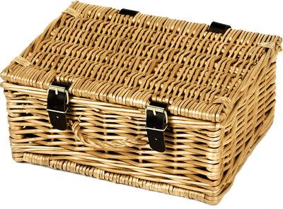 WICKER HAMPER STORAGE BASKET - 10 INCH